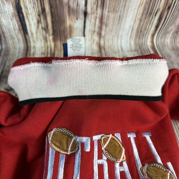 Vintage 90s Sz Large Embroidered FOOTBALL MOM Grandma Sweatshirt Top Made in USA - Picture 11 of 14